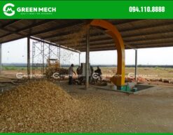 Máy băm gỗ 15 tấn đạt công suất lắp đặt tại Campuchia