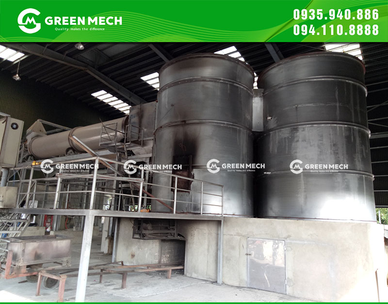 Lò đốt dăm gỗ tự động GREEN MECH dùng đốt rác