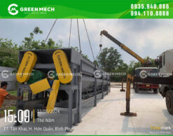 GREEN MECH đã sản xuất và vận chuyển thành công máy bóc vỏ cây 2 trục đến Bình Phước