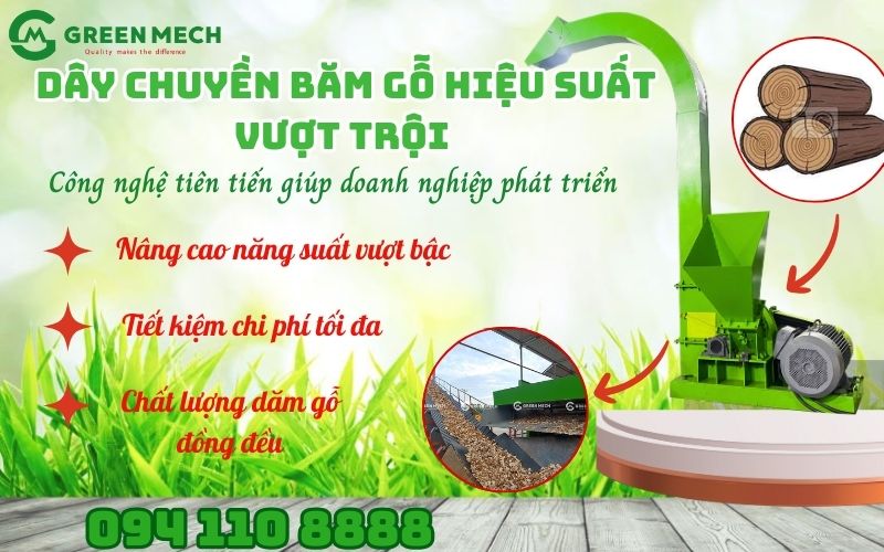 Lợi ích của máy băm gỗ tại Green Mech