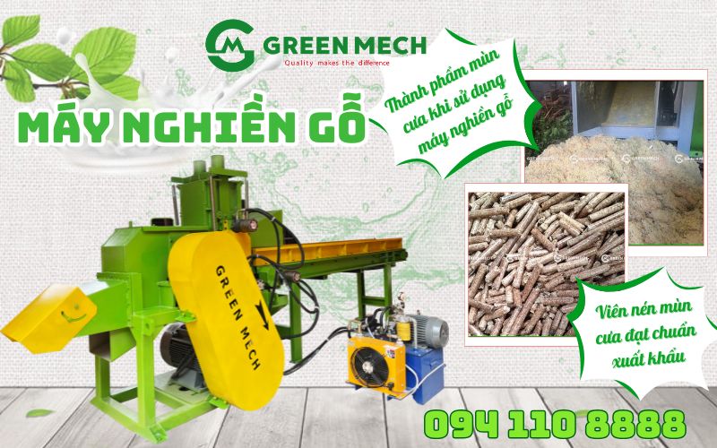 Máy nghiền gỗ sản xuất viên nén – Giải pháp tối ưu cho ngành năng lượng sinh khối