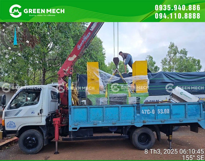Lắp đặt máy nghiền 2 trục tiên tiến ở Buôn Mê Thuột