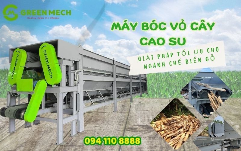 Máy bóc vỏ cây thân thiện môi trường