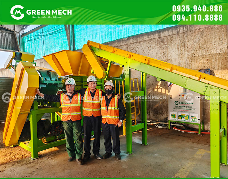 Lắp đặt máy nghiền 2 trục nghiền rơm rạ ở Tây Ninh cho trang trại bò sữa Vinamilk - Phát triển ngành chăn nuôi bền vững